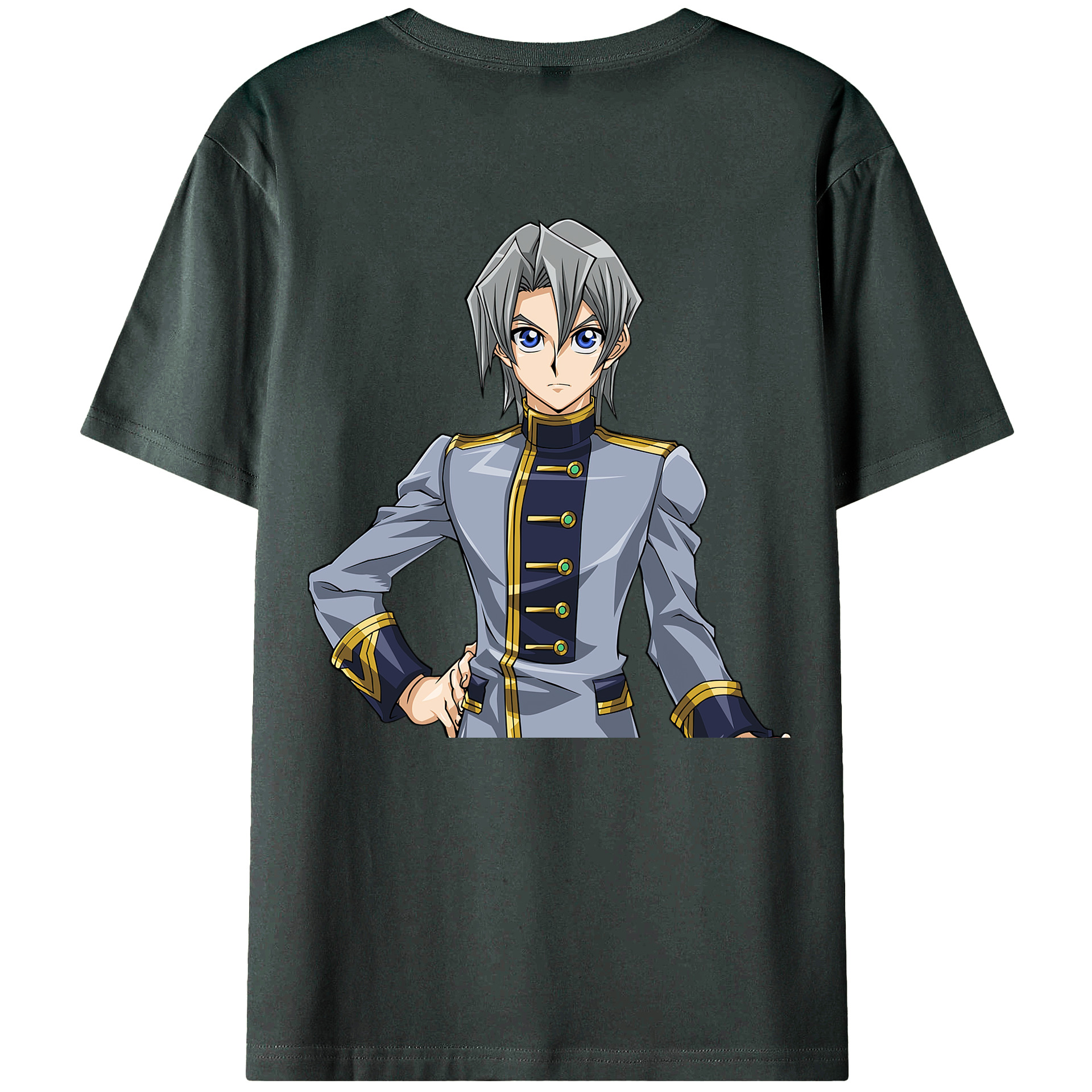 （画像用） 遊☆戯☆王 Yu-Gi-Oh! 綿100％ メンズ半袖Tシャツ（バックプリント） 通気性